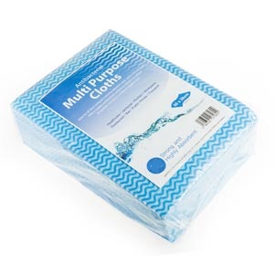 Hygimax All Purpose Wiping Cloths Blue Pack of 50